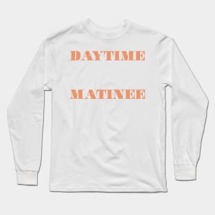 Daytime Matinee Club Shirt in Orange Long Sleeve T-Shirt